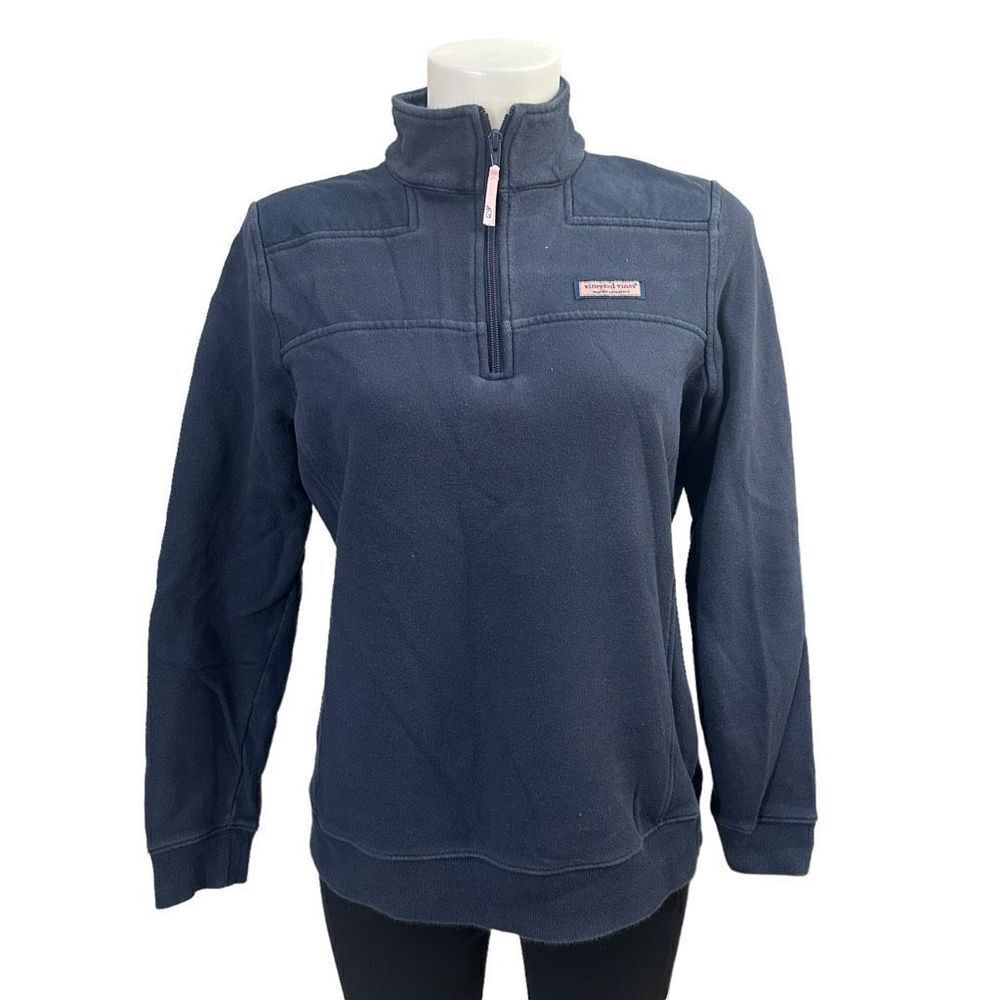 Vineyard Vines Navy Half-Zip Pullover Sweatshirt